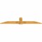 Ekena Millwork Eugene Rough Sawn Timber Gable Bracket, Western Red Cedar, 84"W x 17"H x 2"D x 6"F, 5/12 Pitch GBW084X17X0206EUG00RWR - alternate 5